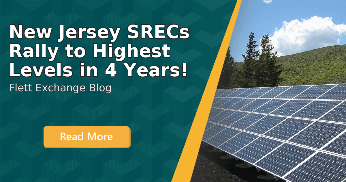 New Jersey SRECs Rally to Highest Levels in 4 Years! | Flett Exchange
